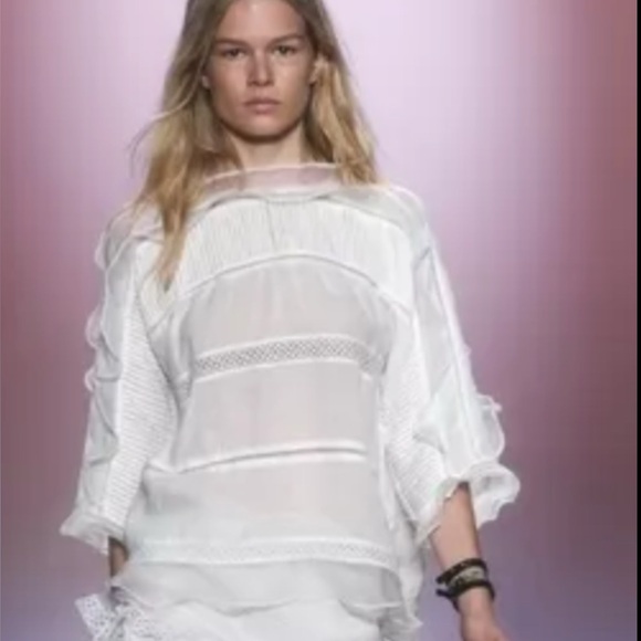 Isabel Marant Sheer White Blouse - Picture 1 of 6